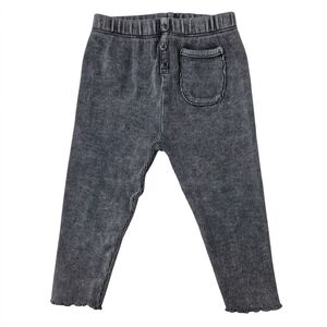 Zara Baby Ribbed Acid Wash Leggings Gray 9-12M